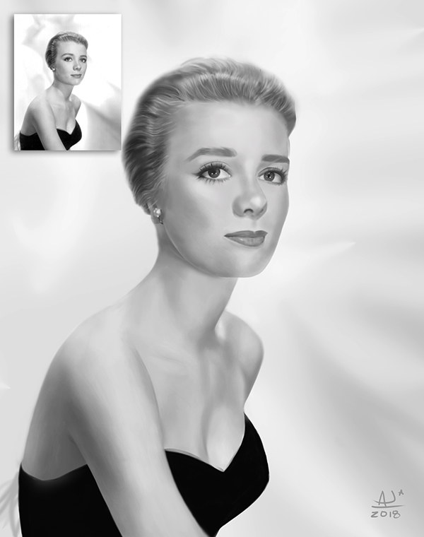 Portrait study. Actress Inger Stevens circa 1950's.